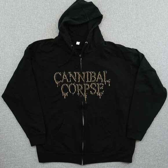 Independent Trading Company Other - Cannibal Corpse Hoodie Full Zip Up Sweatshirt Size 2XL Black Metal